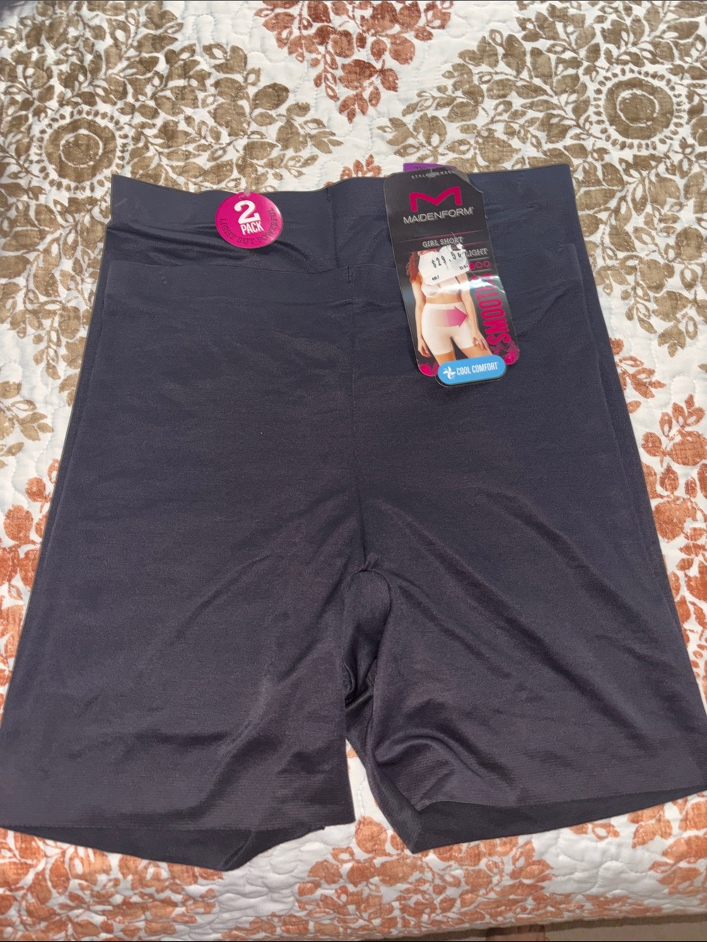 Maidenform Black Girl Short Light Support Lot!
